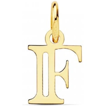 F-Buchstaben Anhänger in 750 Gold Alda Joyeros