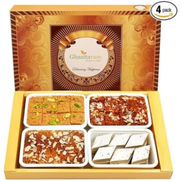 „Ghasitaram Gifts“ – indiešu saldumi – Diwali dāva
