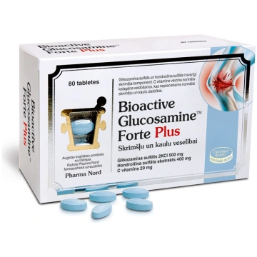 Bioactive Glucosamine Forte Plus tabletes N80 BIO-