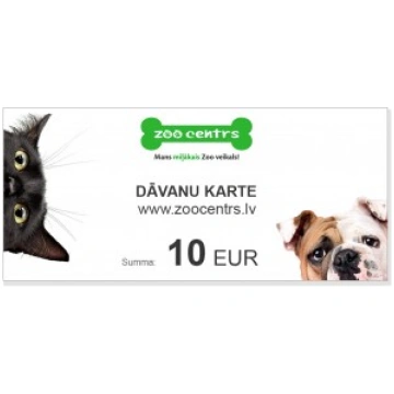 Dāvanu karte 10 EUR vērtībā pirkumiem e-veikalā ww