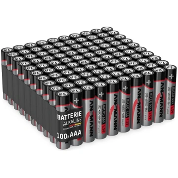 Ansmann baterijas AAA, 100 gab., sārmu mikro bater