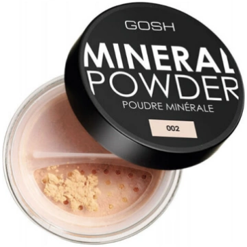 GOSH minerālais pūderis 002 Ivory 8 g – zīdains be