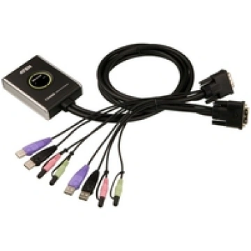 ATEN CS682 2-Port USB DVI KVM Switch Audio 2.1 Rem