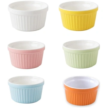Porcelāna trauciņi suflie bļodiņām, lieliski piemē