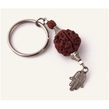 Rudrakša atslēgu piekariņš nārājana Keychain