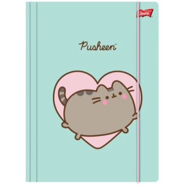 A4 mape ar elastīgu Pusheen Mint, laminēta St. Maj