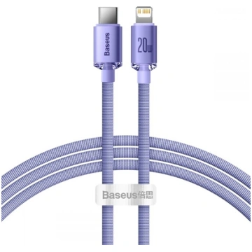 Kabel USB Baseus USB-C - Lightning 1.2 m Fioletowy
