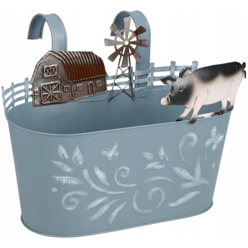 Home Styling Collection Metalowa oslonka na donicz