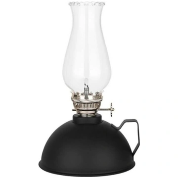 Petrolejas lampa Amanigo, 18,5 cm, melna