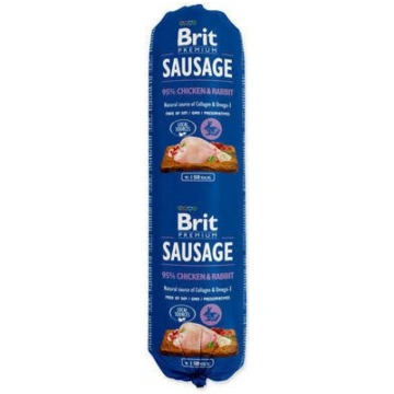 Brit Premium Sausage Chicken & Rabbit pilnvērtīga 