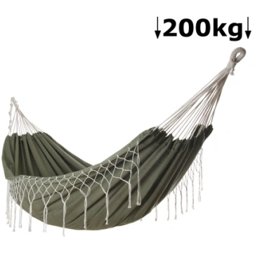 Šūpuļtīkls 220x160cm/maks.200kg zaļš