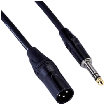 Mikrofona vads 6,3mm jack stereo - XLR male 3 metr
