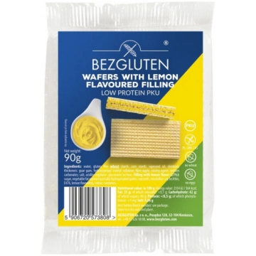 Bezglutēna vafeles ar zemu olbaltumvielu saturu, a