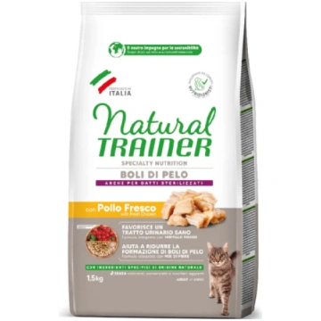 NATURAL TRAINER CAT HAIRBALL BOLI DI PELO CHICKEN 
