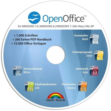 Open Office Edition CD DVD 100% kompatibel zu Micr