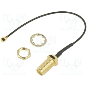Cable; 150mm; IPEX MHF 1,SMA female; angled,straig