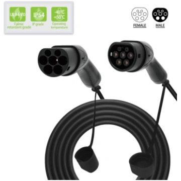 Evcharge EV Charge Kabelis 22W 32A TYPE TO TYPE 5m