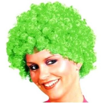 Parūkas čirkainas īsas neon-green sīksprogaini zaļ