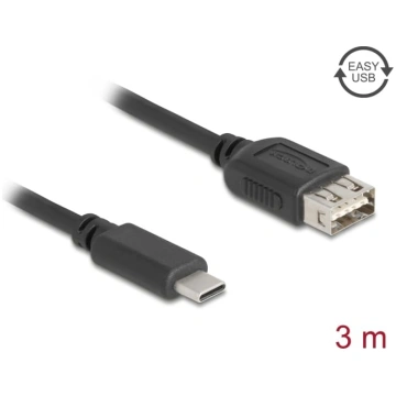 Delock USB 2.0 Cable USB Type-C™ male to EASY USB 