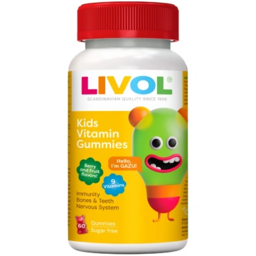 LIVOL Kids vitamīnu košļājamās pastilas N60