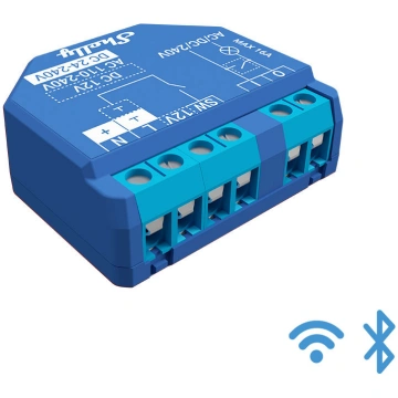 Shelly PLUS 1 viena kanāla WiFi viedreleja slēdzis