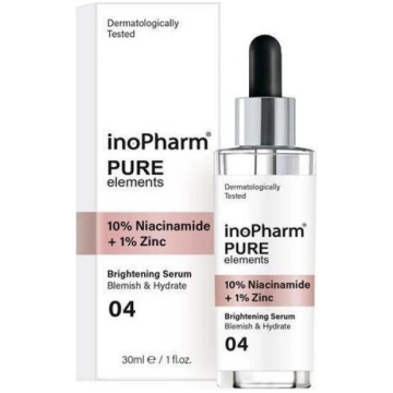 Sejas serums ar 10% tīra niacinamīda, InoPharm, 30