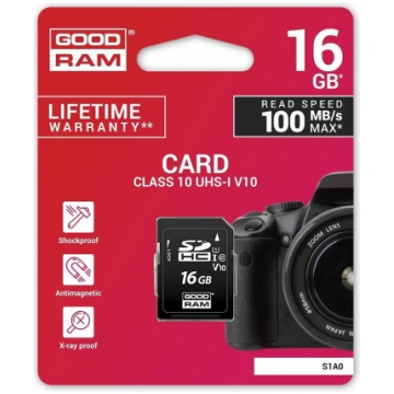 Goodram S1A0 memory card 16 GB SDHC UHS-I Class 10