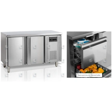 Galds ar dzesēšanas skapi sk6210+izvelkamie atvilk