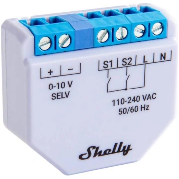 Shelly Plus 0-10V Gaismas Dimmeris, 0-10V, ESP32 4