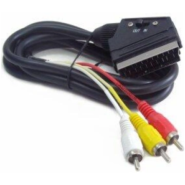 Gembird Gembird Scart IN/OUT-RCA Kabelis 1.8m