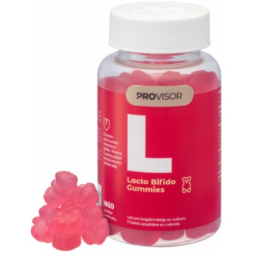 PROVISOR uztura bagātinātājs GUMMIES LACTO BIFIDO,