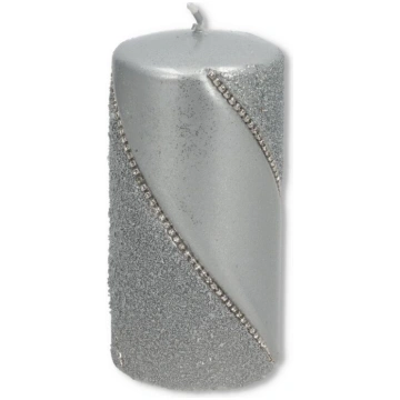 Cilindra svece sudraba Bolero, 13,5x7 cm