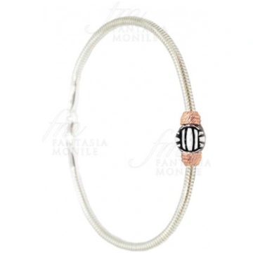 Bracciale Pallavolo Sport Robusto Tube Argento