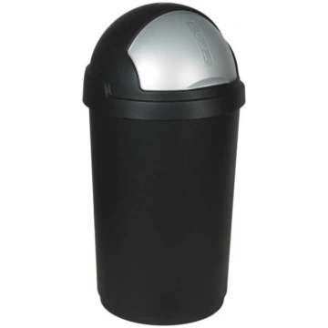 Atkritumu tvertne Bullet 50L melns/sudraba Curver