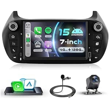 4G + 128G Auto Radio Android 15 priekš Fiat Fiorin