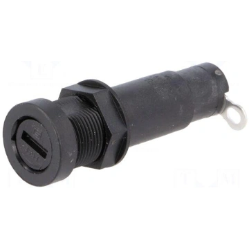 Fuse holder | cylindrical fuses | 6,3x32mm | 10A |