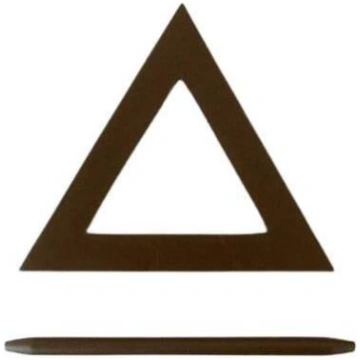 Aizkaru turētājs Triangle, 14 cm, brūna krās