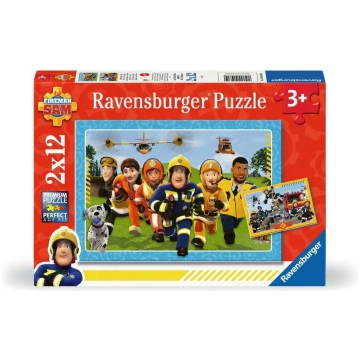 Puzzle 2x12 Fireman Sam Ravensburger