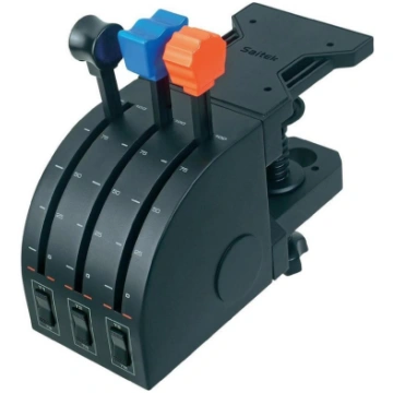 Logitech - G Saitek PRO Flight Throttle Quadrant 9