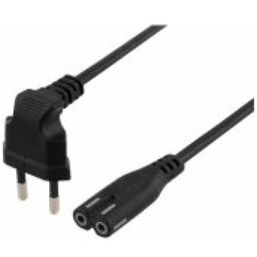 Deltaco Power Cable CEE 7/ 16 to IEC 60320 C7 3m B