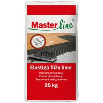 Elastīga flīžu līme Masterline 25 kg pelēka