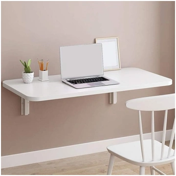 Wall Folding Table Dining Table MDF White for Home