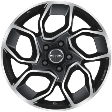 MAK Express 5x118 R16 6.5J et65 71.1 Gloss Black