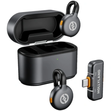 Hollyland LARK M2S Duo lavalier-mikrofons USB-C:lä