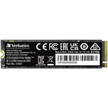 Dysk SSD Verbatim Vi5000 2TB M.2 2280 PCI-E x4 Gen