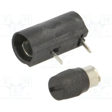 Fuse holder; THT; 5x20mm; 6.3A; polyamide 6.6; Pit