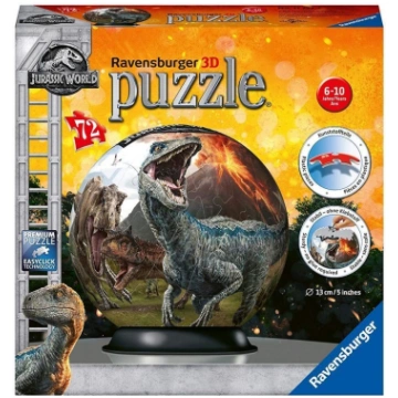 3D puzle Ravensburger Jurassic World 11757, 13 cm 