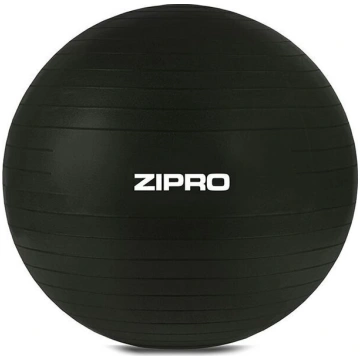 Vingrošanas bumba Zipro ar pumpi, melna, 55 cm