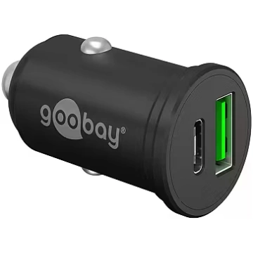 Goobay 61739 Dual-USB Car Fast Charger USB-C PD, 4