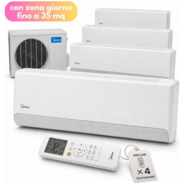 Midea Breezeless E Quadri Split 10,6 kW con zona g